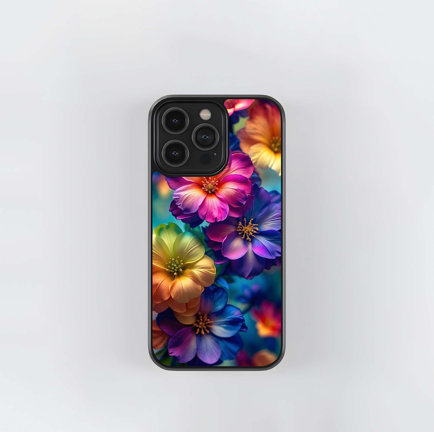 Chromatic Cosmos Blooms Glass Case