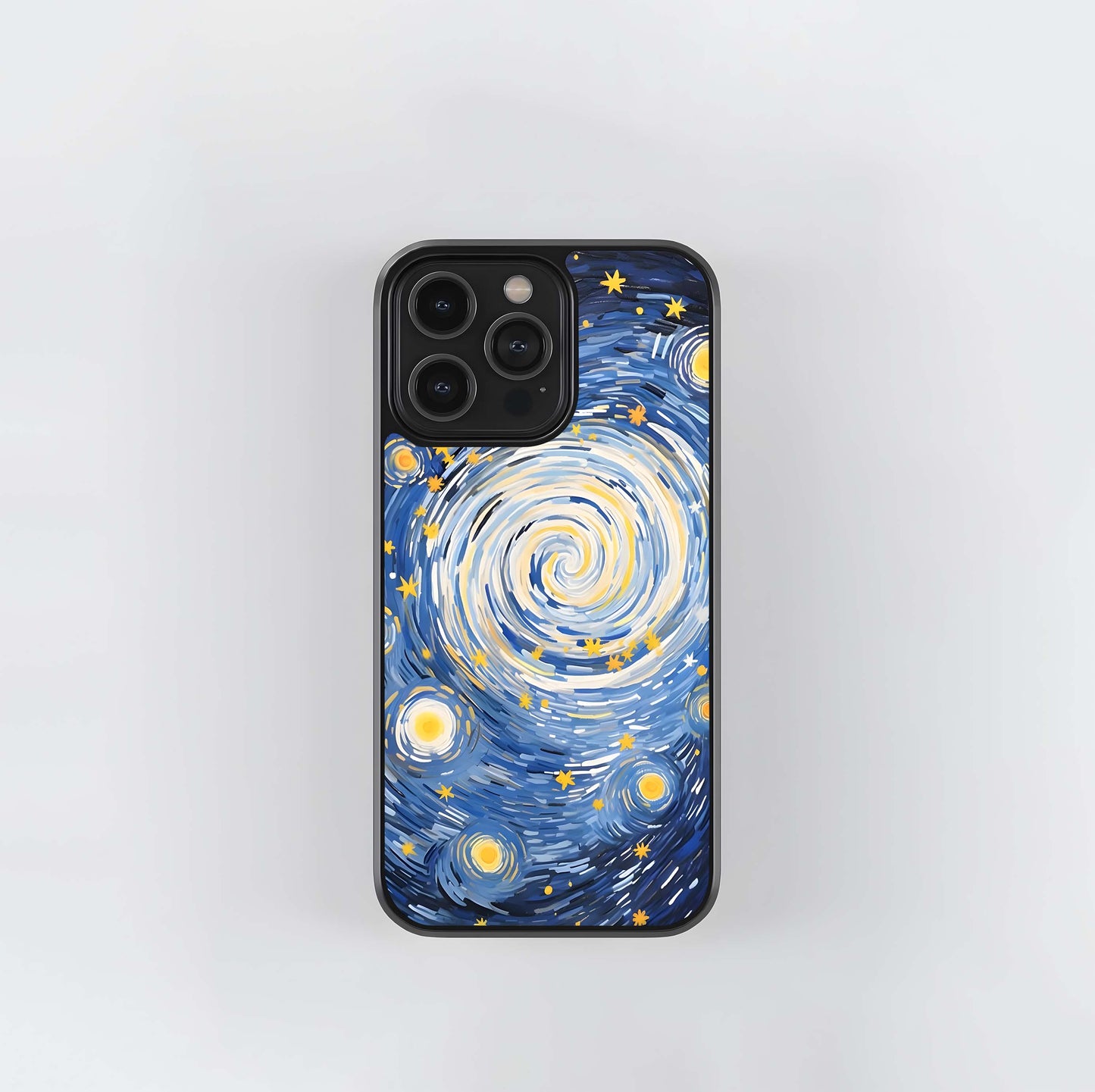 Midnight Spiral Sky Glass Case