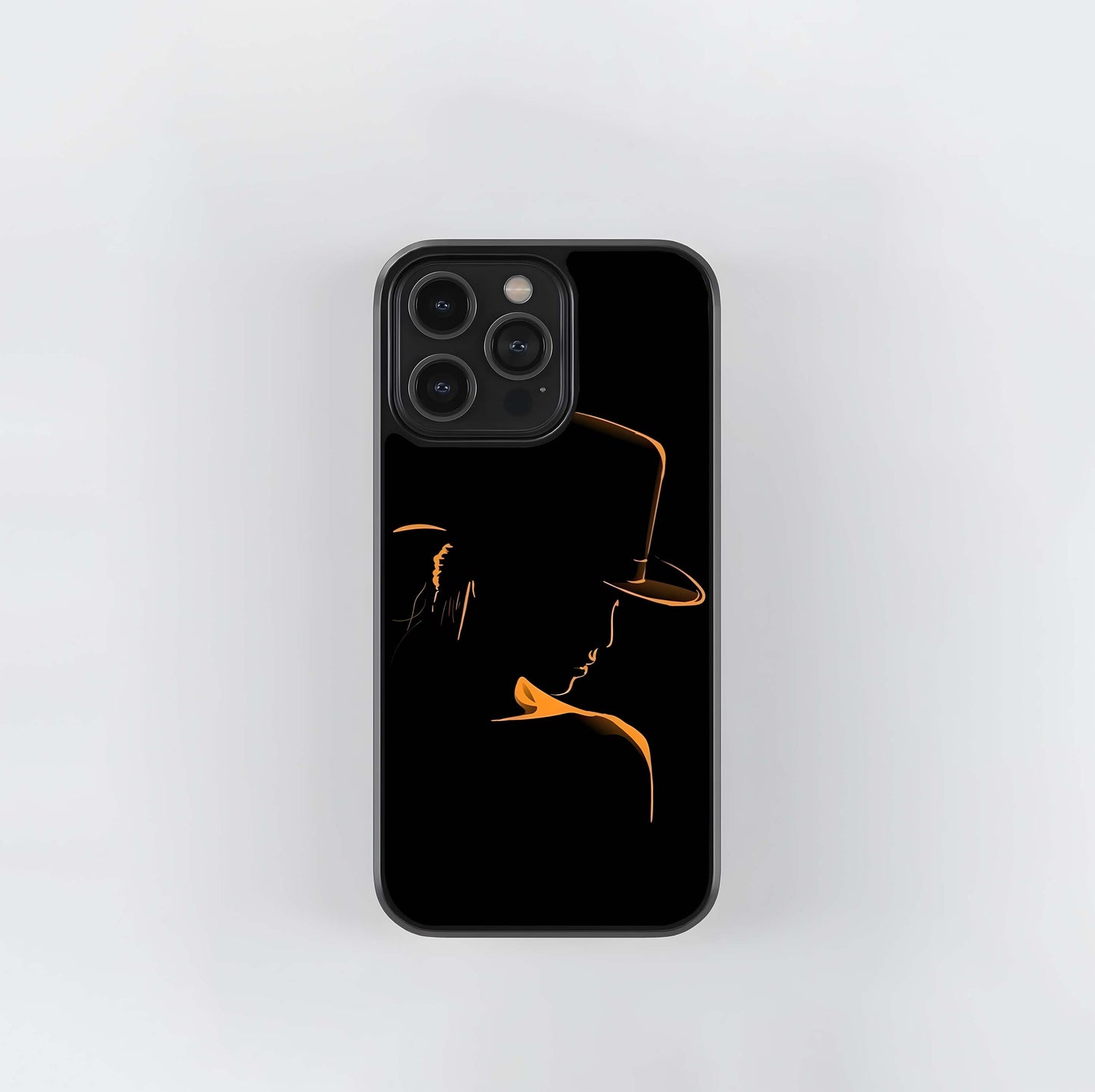 Top Hat Silhouette Glass Case