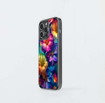 Chromatic Cosmos Blooms Glass Case