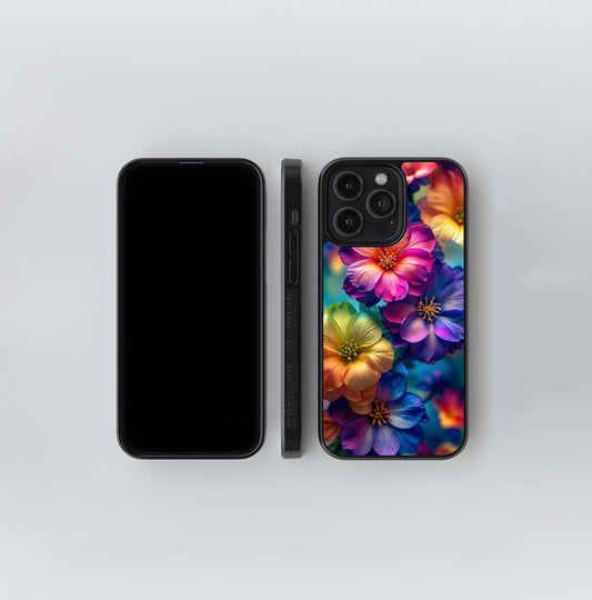 Chromatic Cosmos Blooms Glass Case