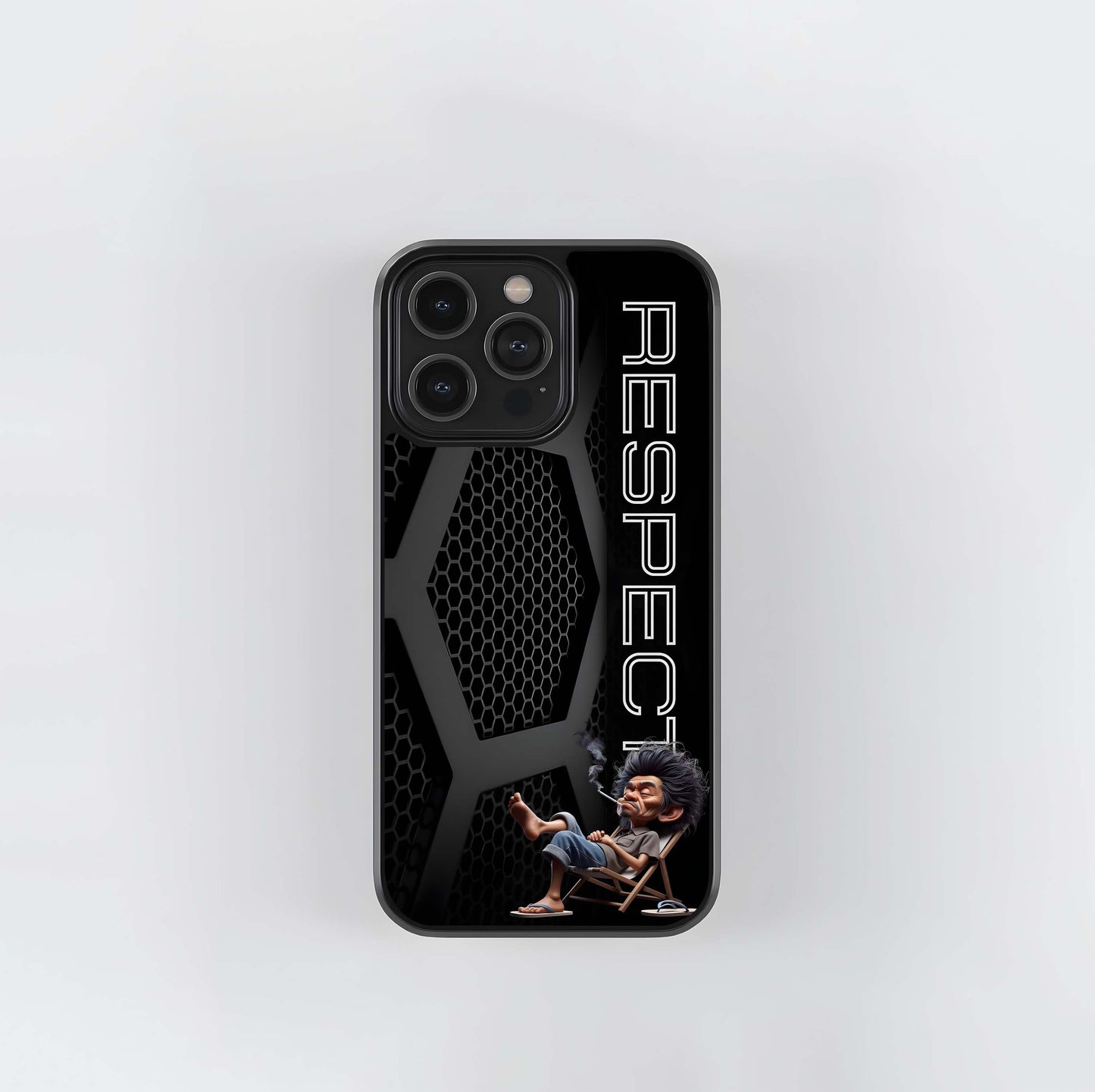 Grumpy Respect Glass Case