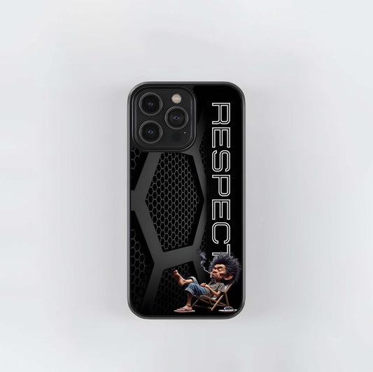 Grumpy Respect Glass Case