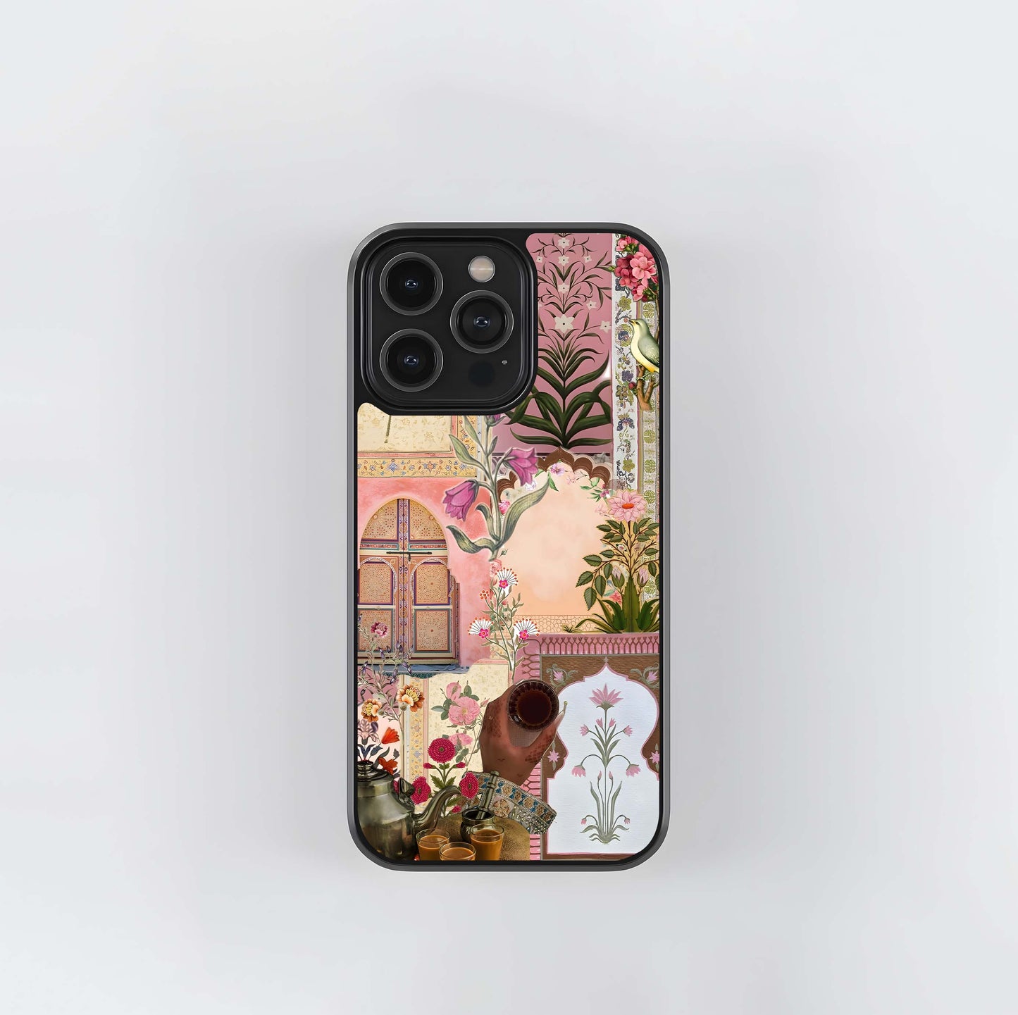 Desi Chai Collage Glass Case