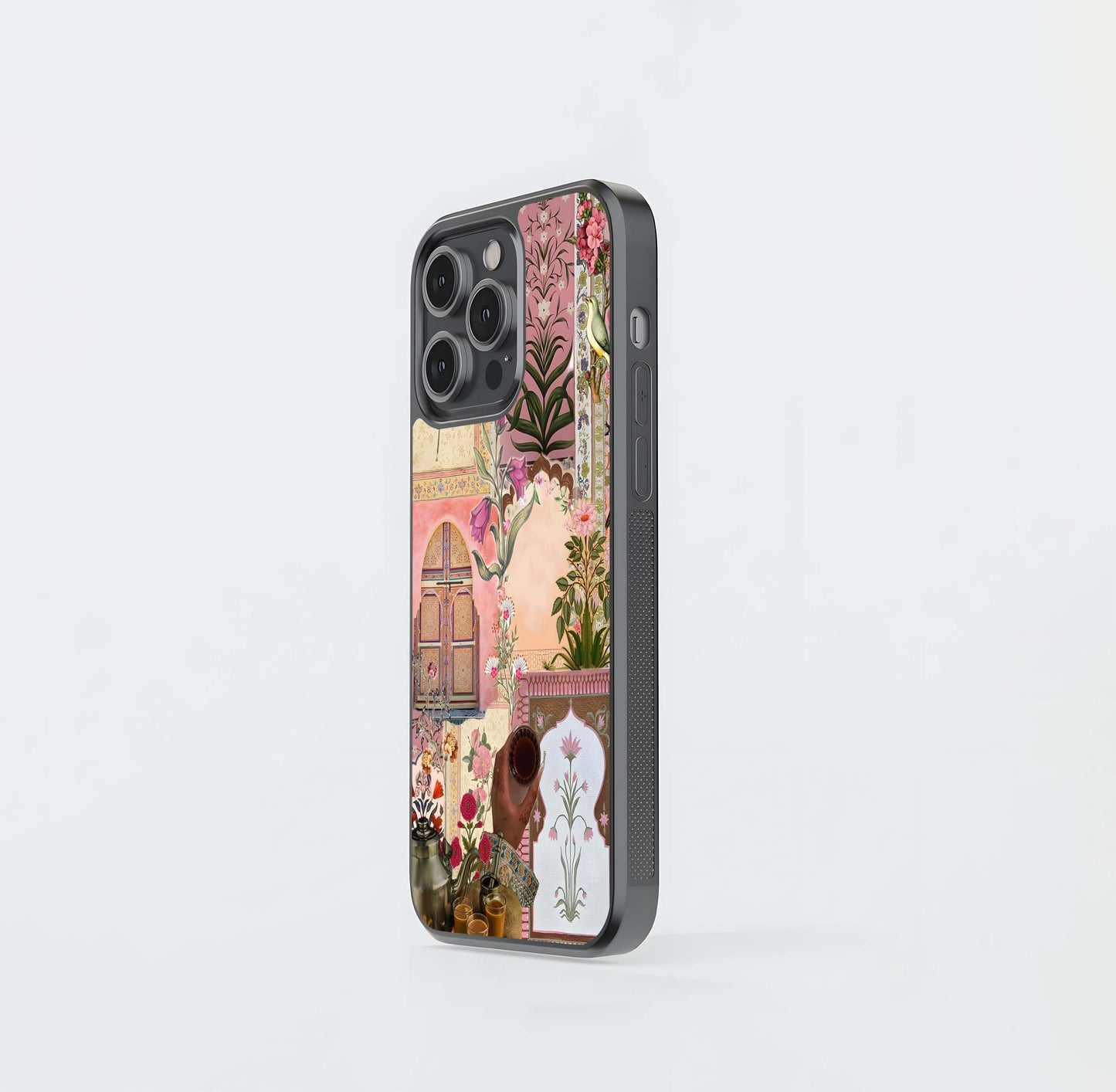 Desi Chai Collage Glass Case