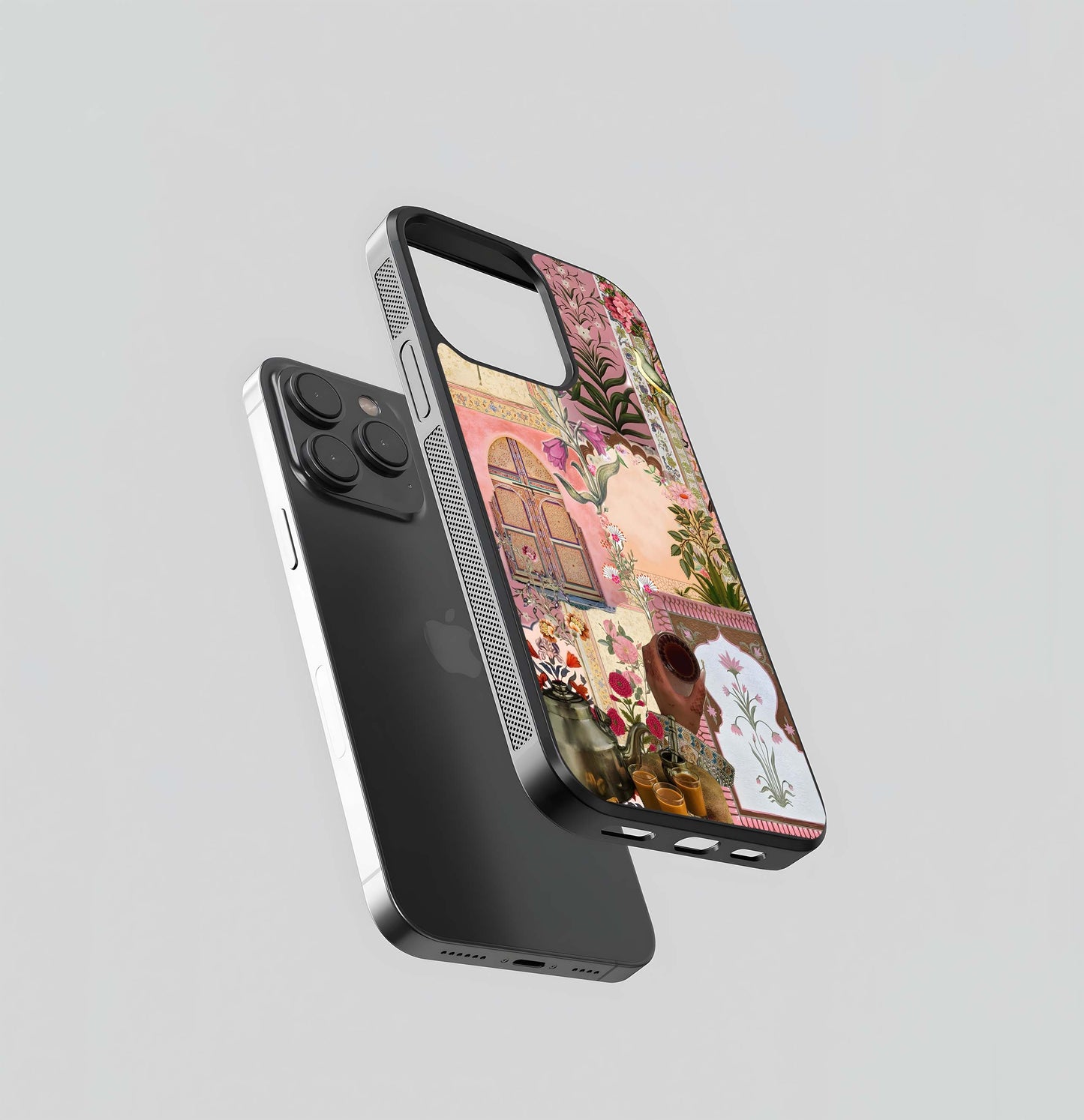 Desi Chai Collage Glass Case