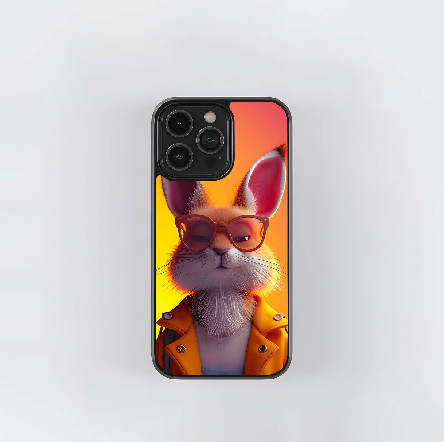 Hipster Hare Glass Case