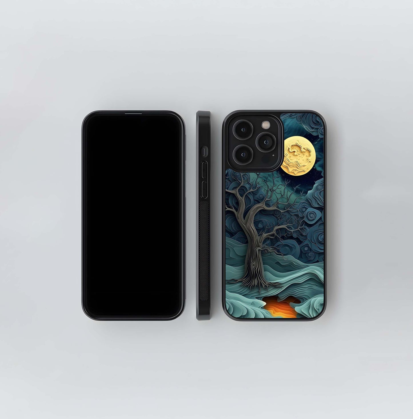 Moon Whisper Woods Glass Case