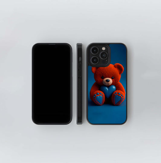 Velvet Valentine Bear Glass Case