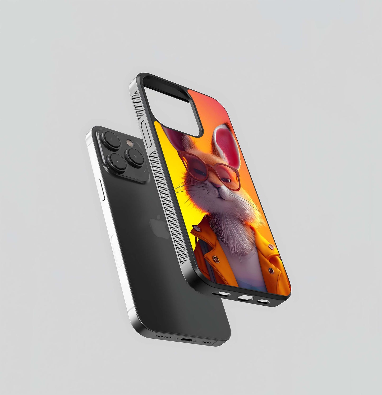 Hipster Hare Glass Case