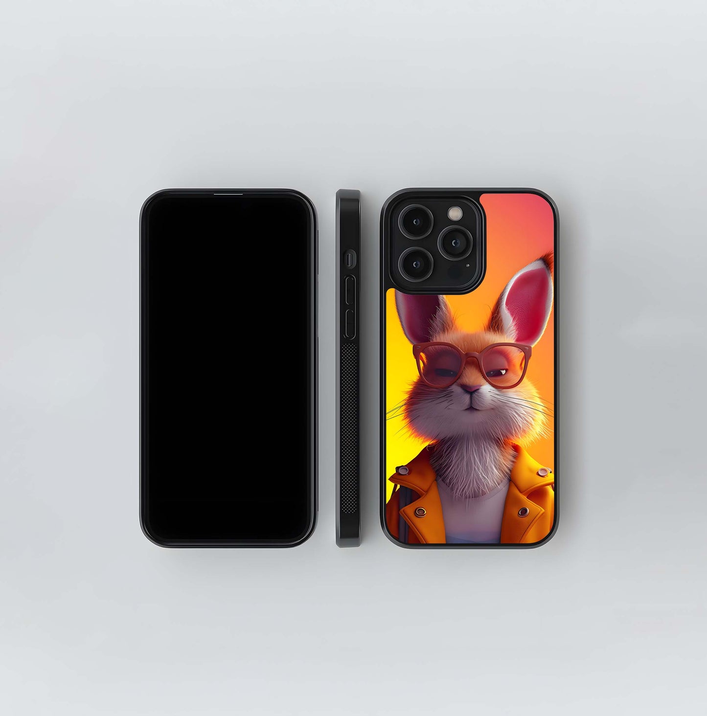 Hipster Hare Glass Case
