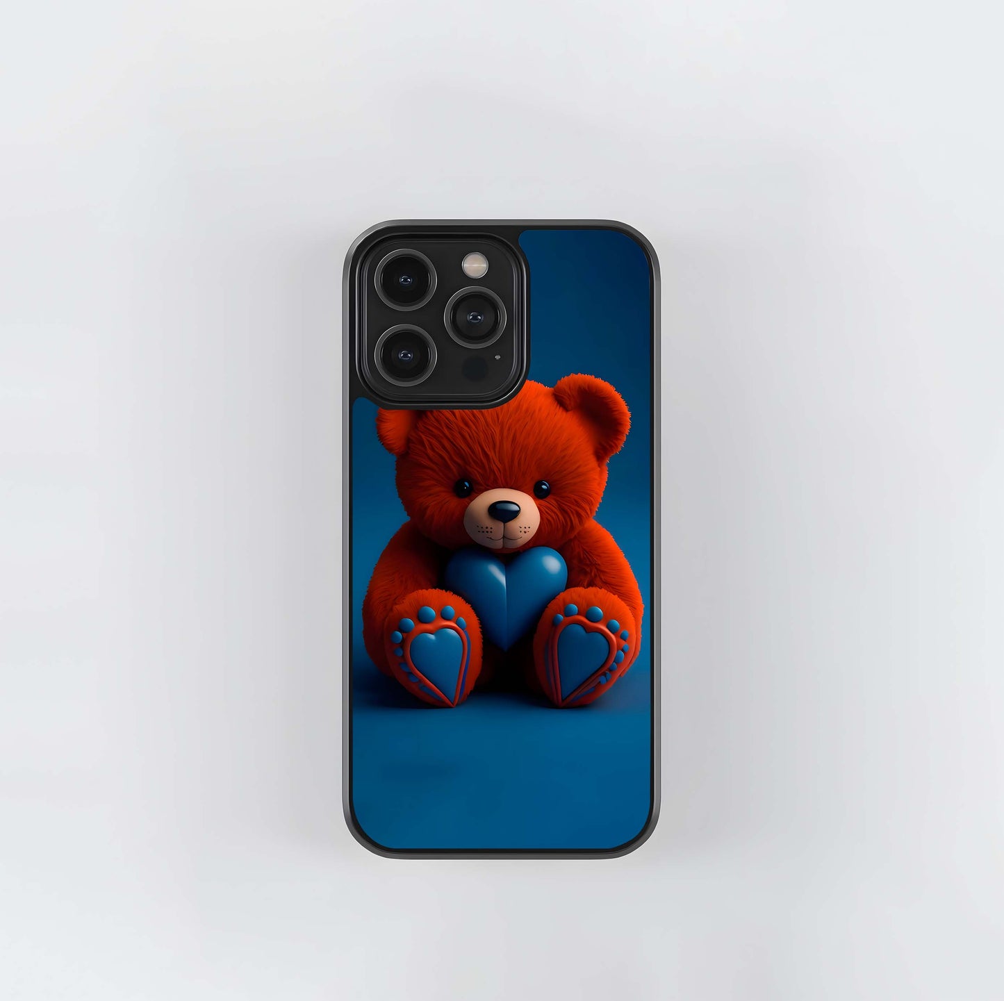 Velvet Valentine Bear Glass Case