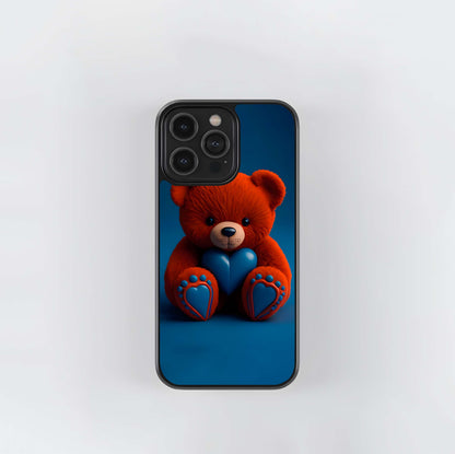 Velvet Valentine Bear Glass Case
