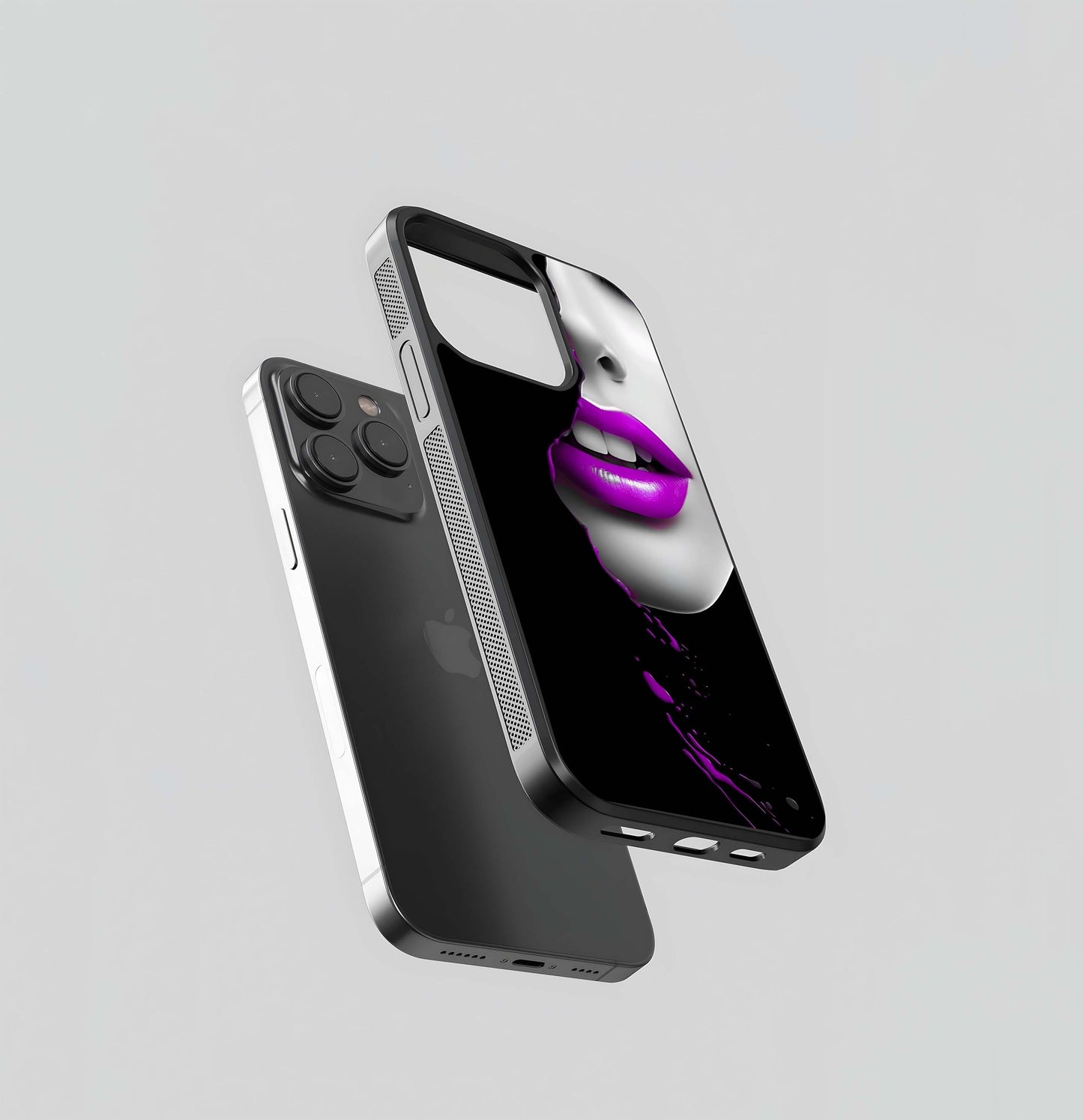 Violet Drip Kiss Glass Case