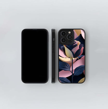 Geometric Rose Glass Case