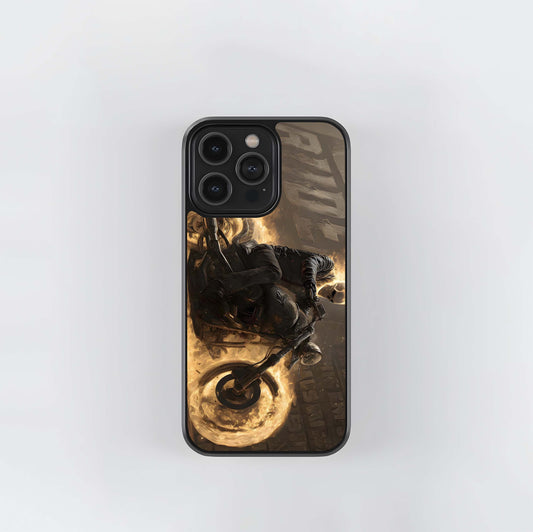 Ghost Rider on Motorcycle Glass Case