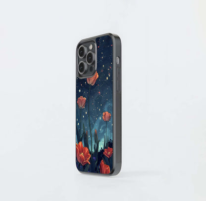 Midnight Tulip Glow Glass Case