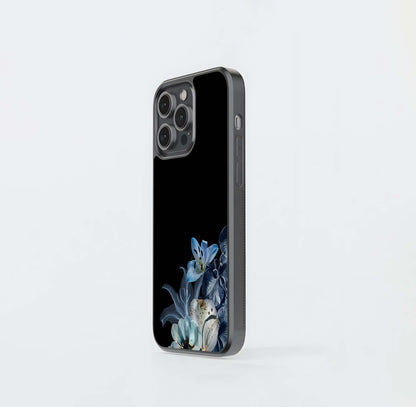 Moonlit Bloom Florals Glass Case