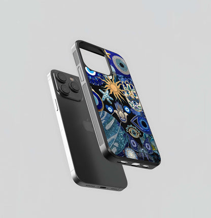 Evil Eye Charm Mix Glass Case