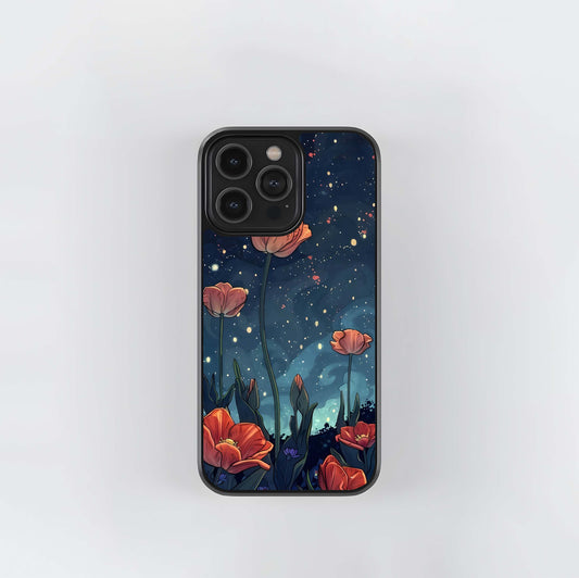 Midnight Tulip Glow Glass Case