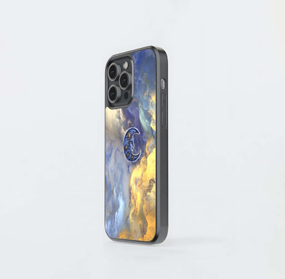 Artistic Cloudy Sky Glass Case