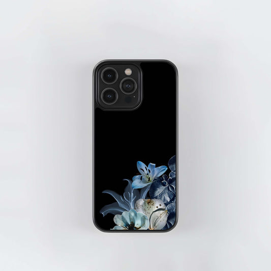 Moonlit Bloom Florals Glass Case