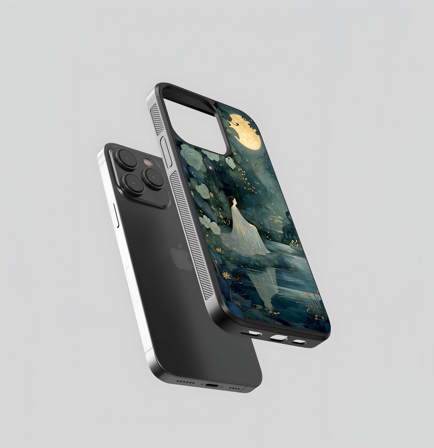 Moonlit Forest Glow Glass Case