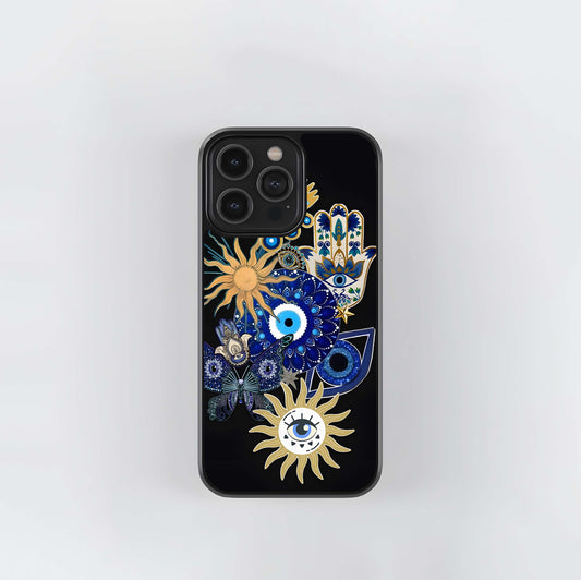 Evil Eye Charm Vibes Glass Case