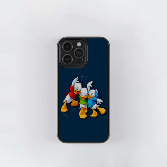 Huey, Dewey, and Louie Hooray Glass Case