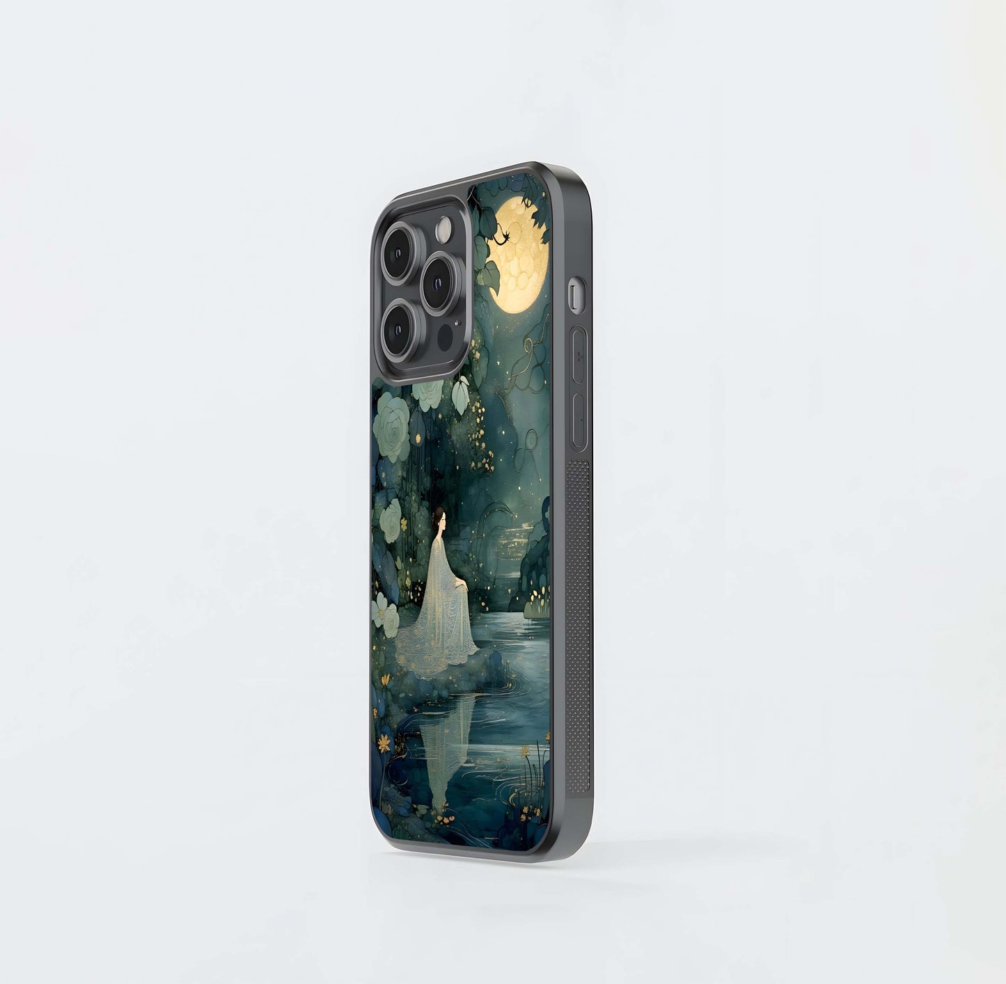 Moonlit Forest Glow Glass Case