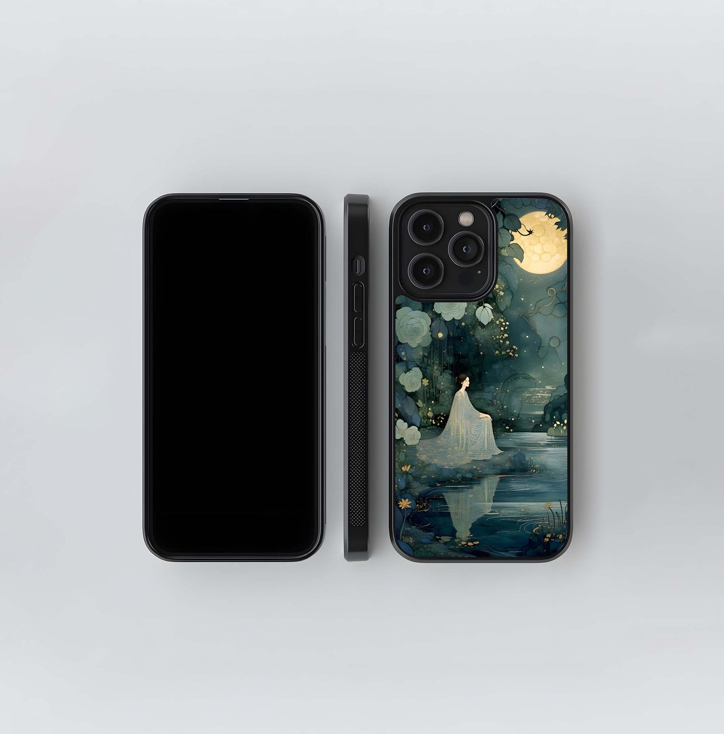Moonlit Forest Glow Glass Case