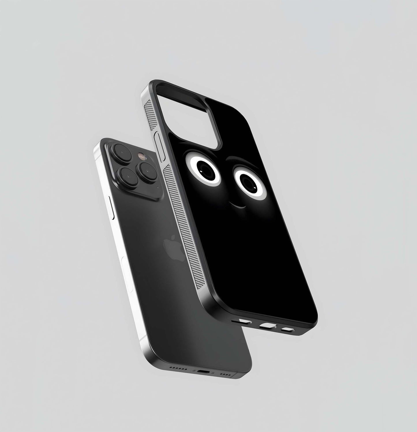 Blackout Cartoon Smile Glass Case
