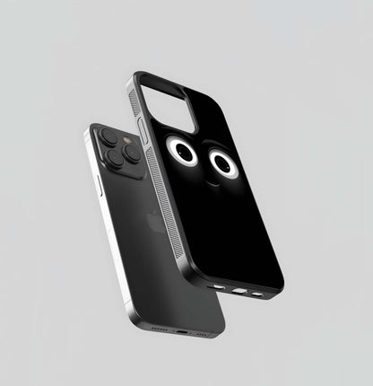 Blackout Cartoon Smile Glass Case