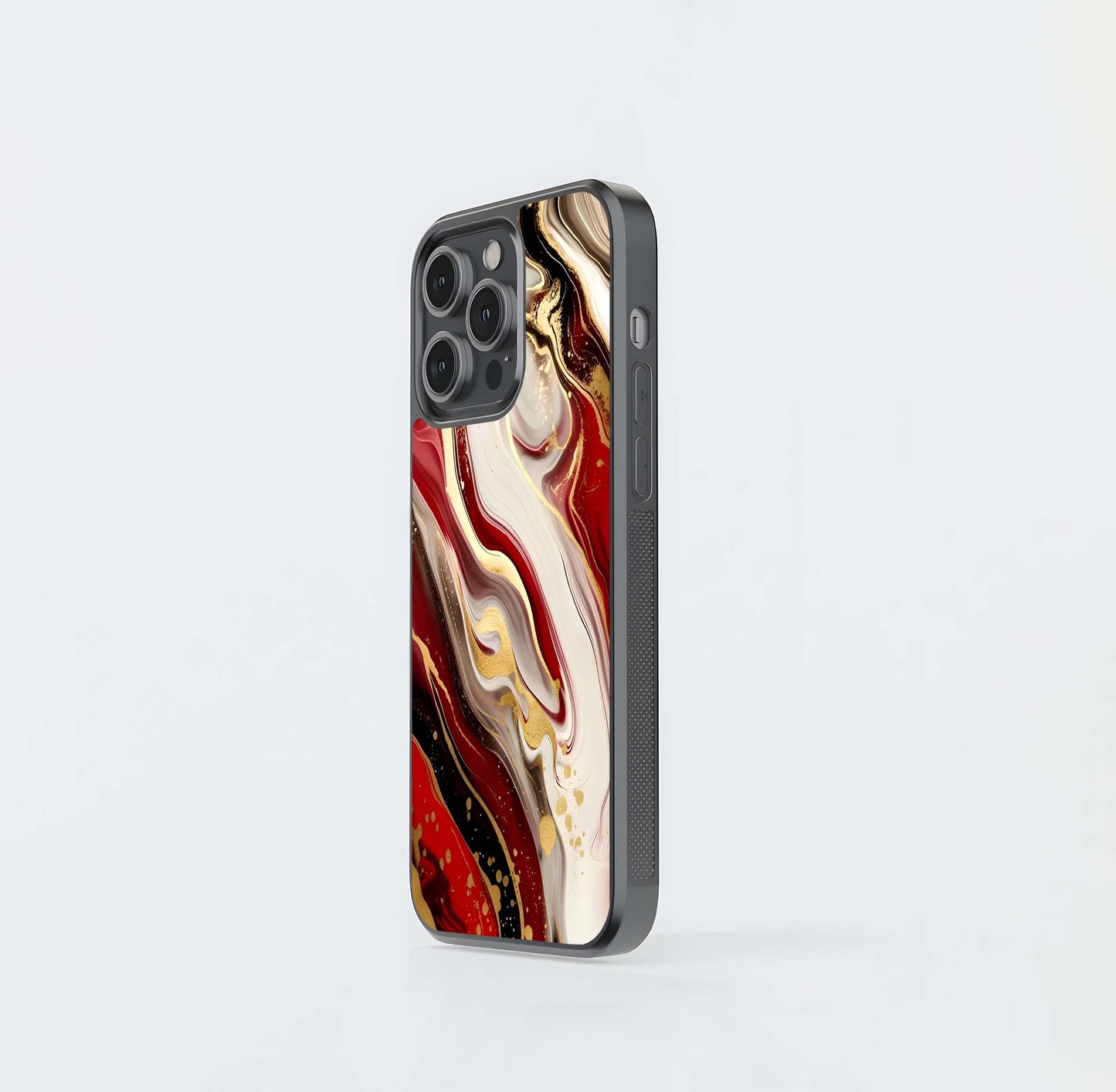 Crimson Cascade Glass Case