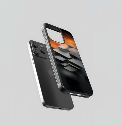 Abstract Geometric 3D Tiles Glass Case