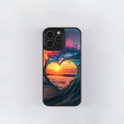 Heart of the Wave Glass Case