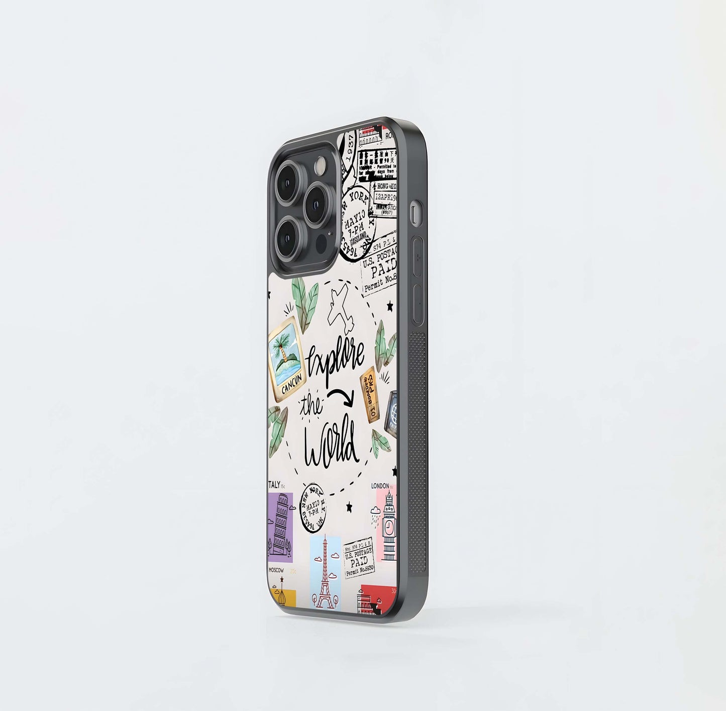 Adventure Awaits Art Glass Case