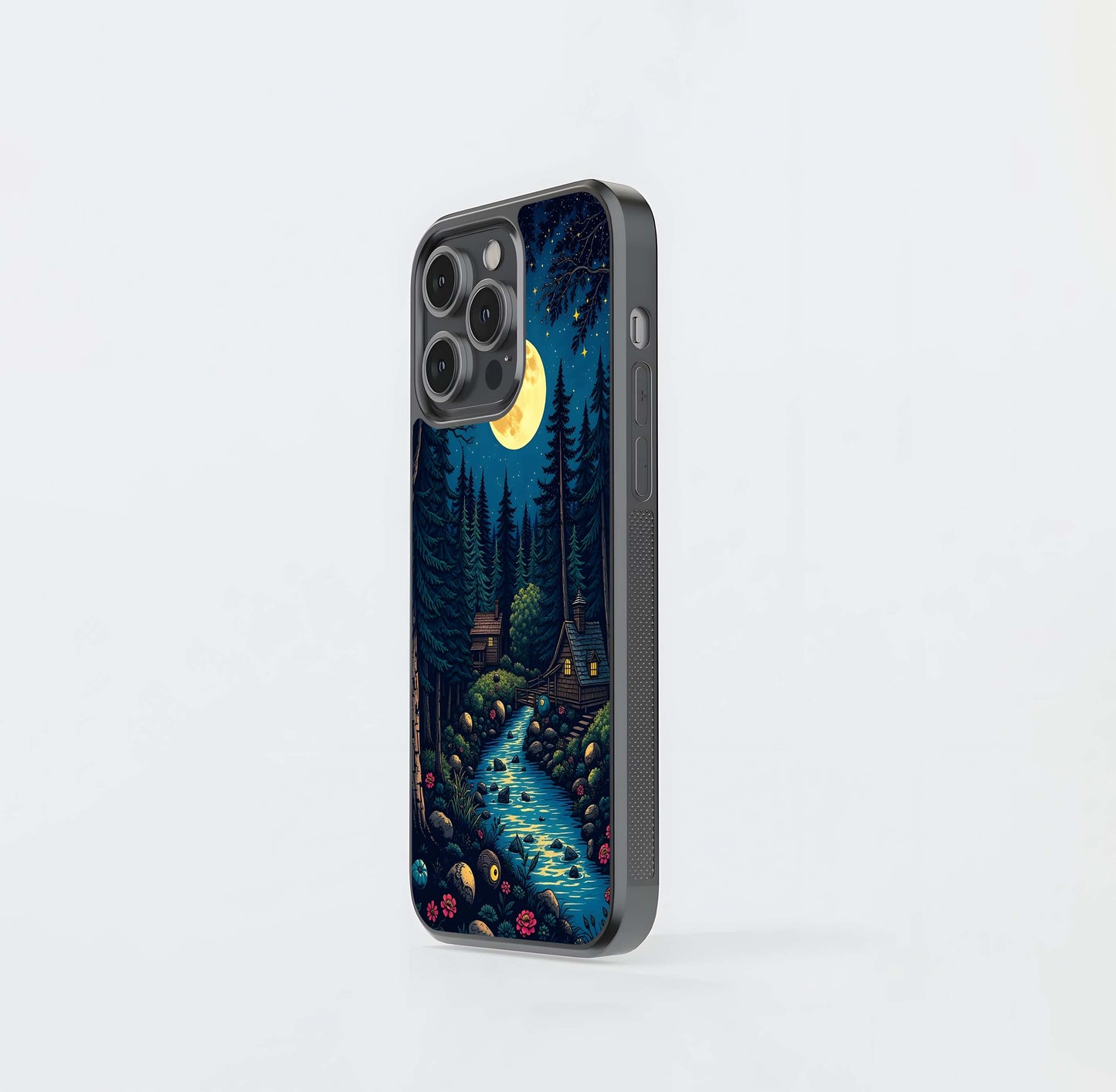 Moonlit Pines Glass Case