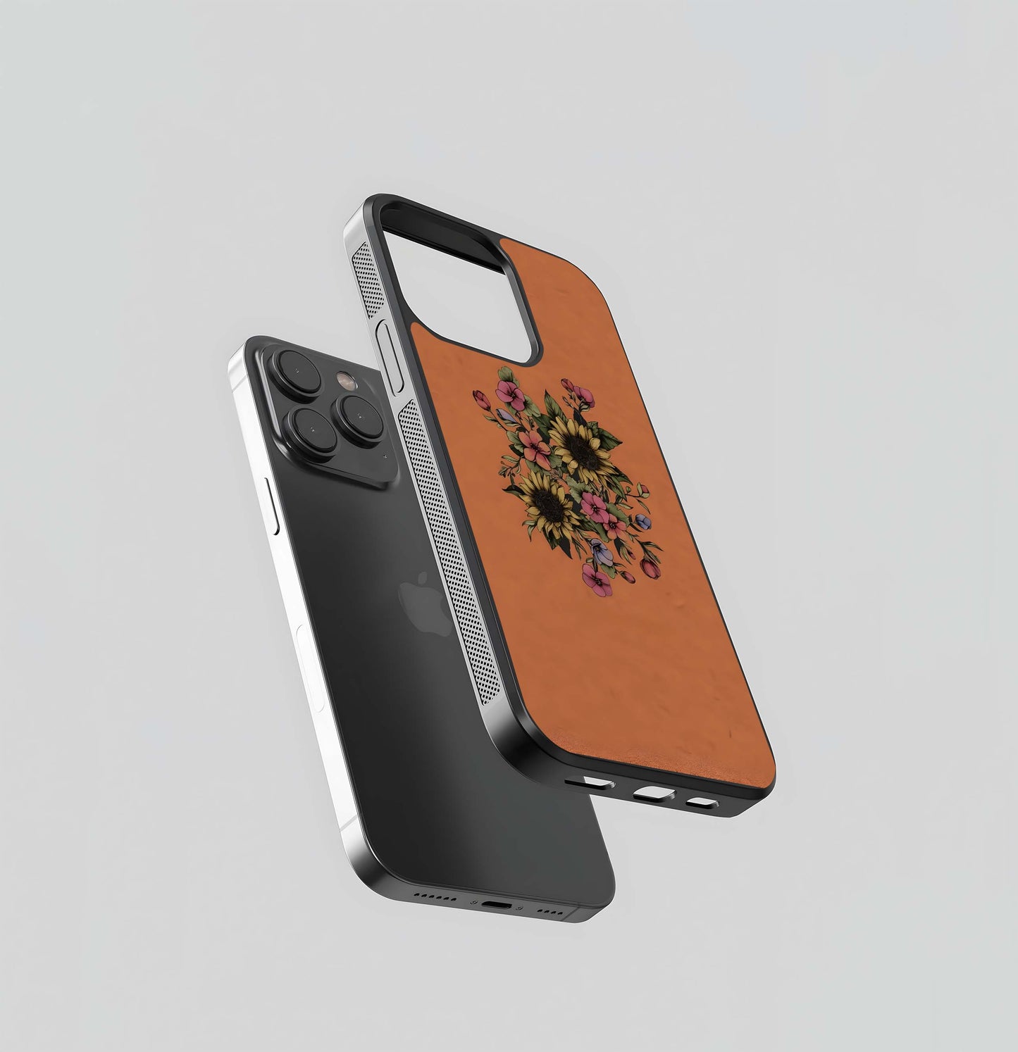 Artistic Low Floral Glass Case