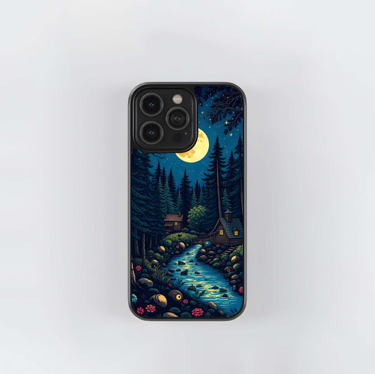 Moonlit Pines Glass Case