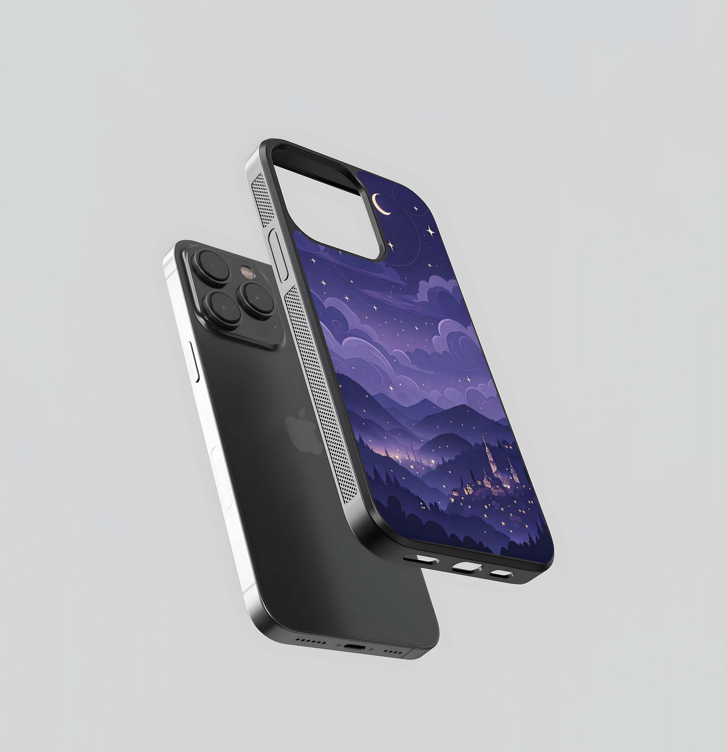 Minimal Night View Glass Case