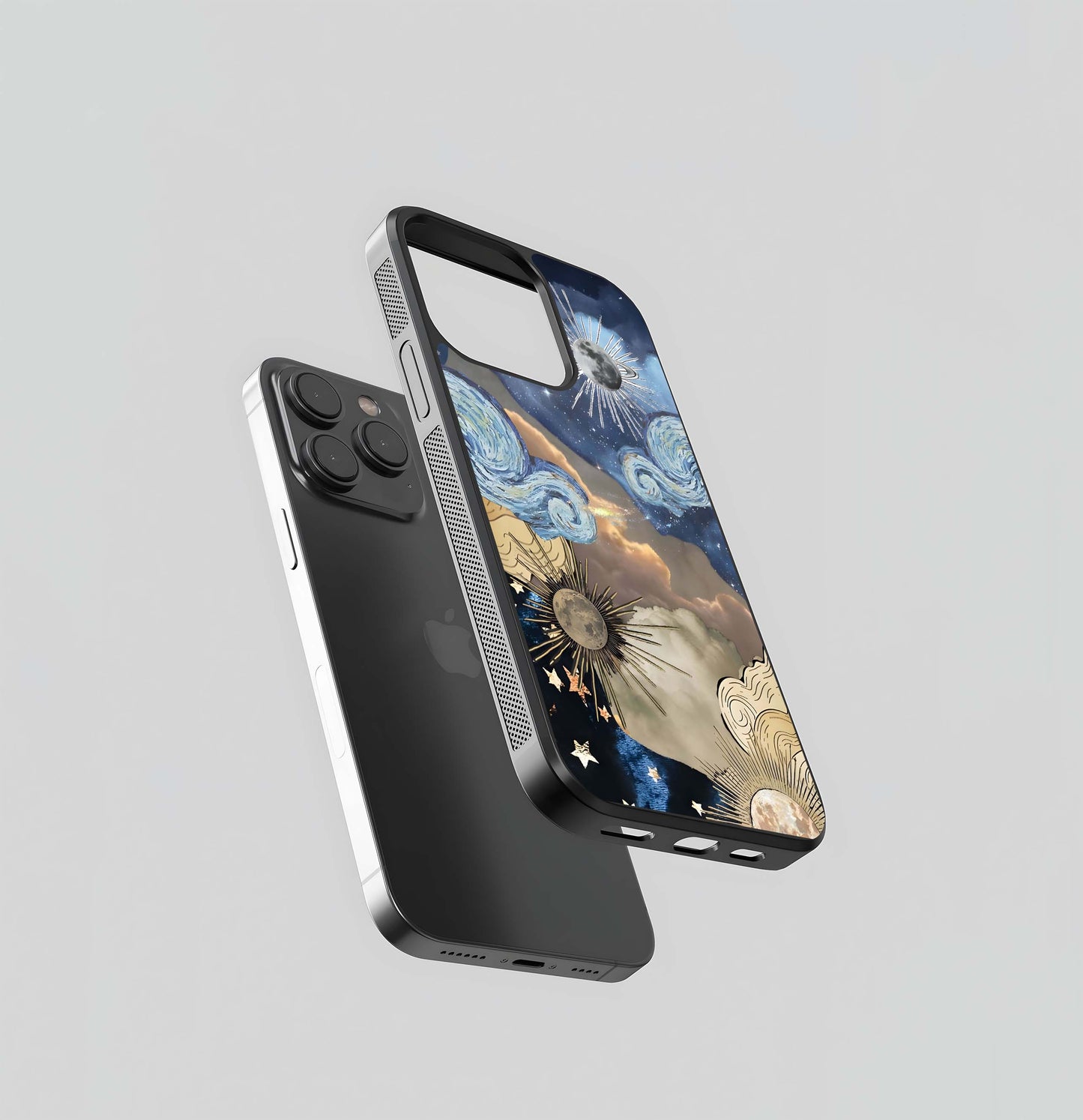 Galactic Sky Swirl Glass Case