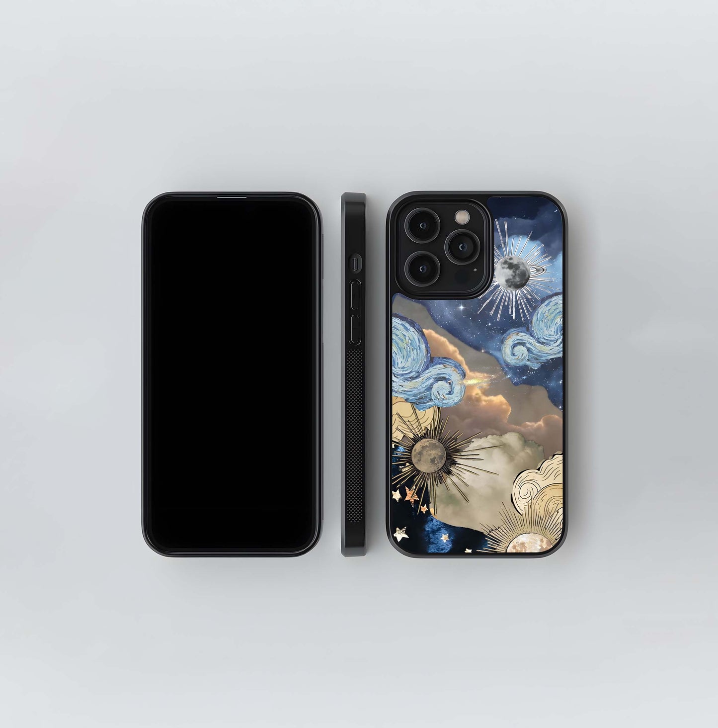 Galactic Sky Swirl Glass Case