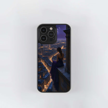 City Solitude at Dusk Glass Case