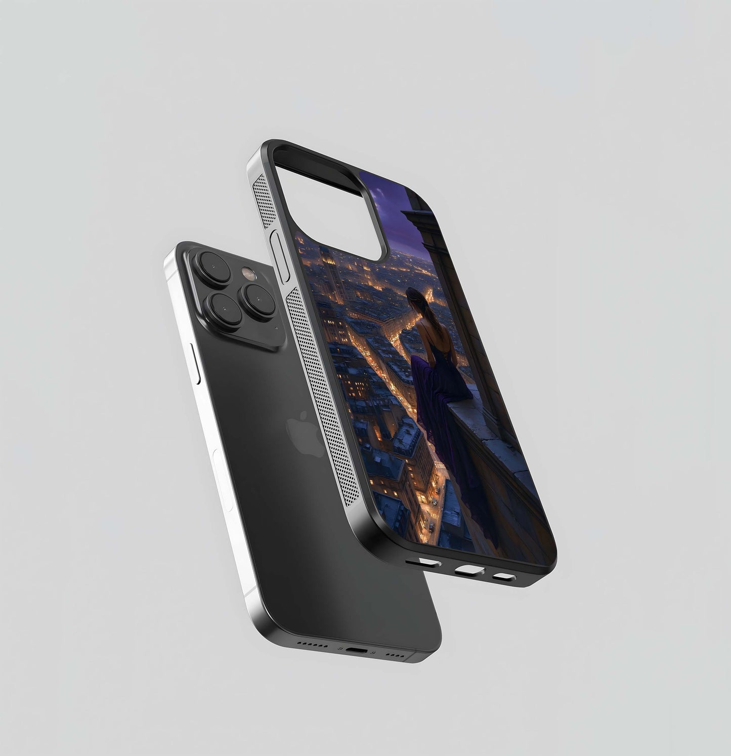 City Solitude at Dusk Glass Case