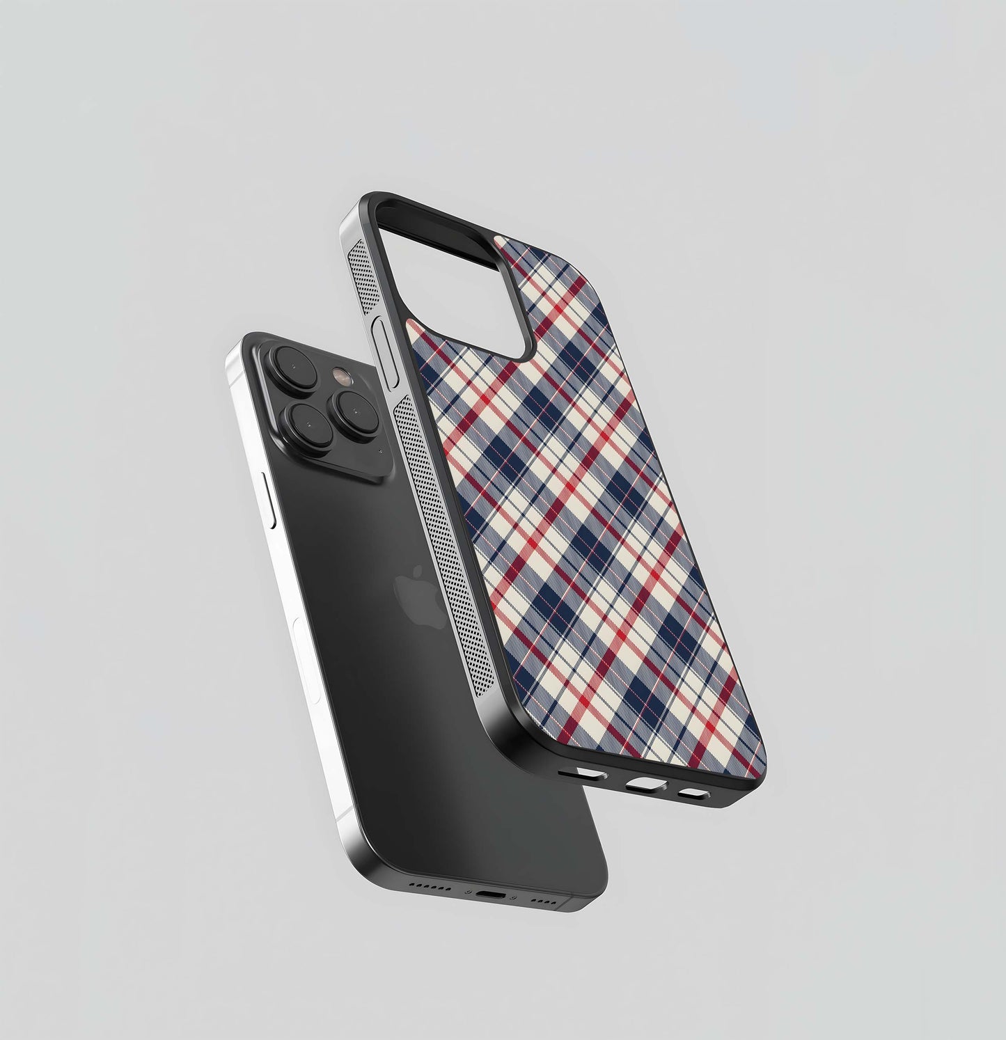 classic checkered design Glass Case