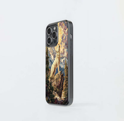 Mystic Wolf Call Glass Case