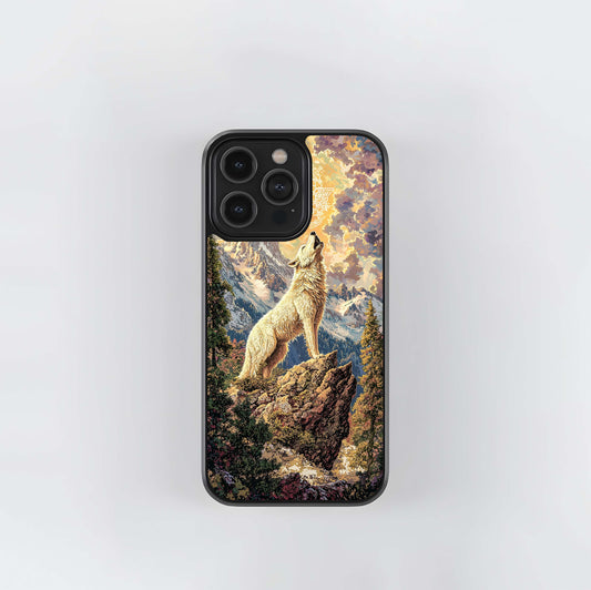 Mystic Wolf Call Glass Case