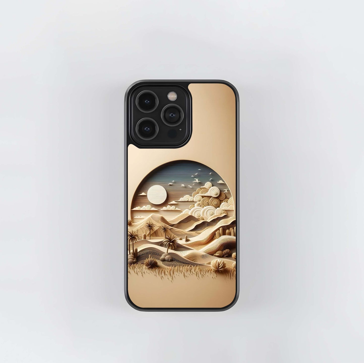 Layered Desert Sunset Glass Case