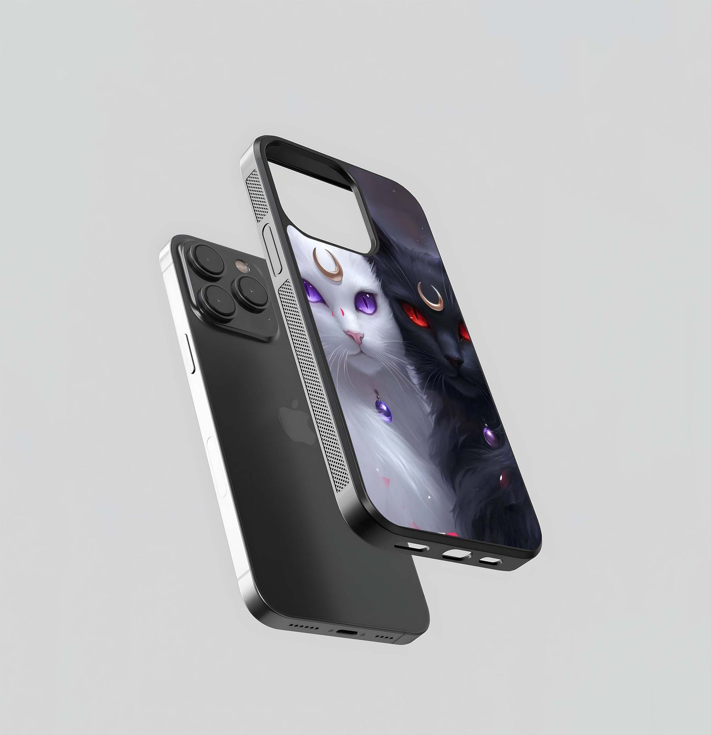 Lunar Feline Duality Glass Case